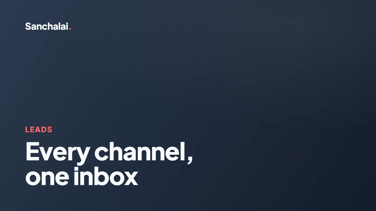 How to capture leads from every channel into one inbox
