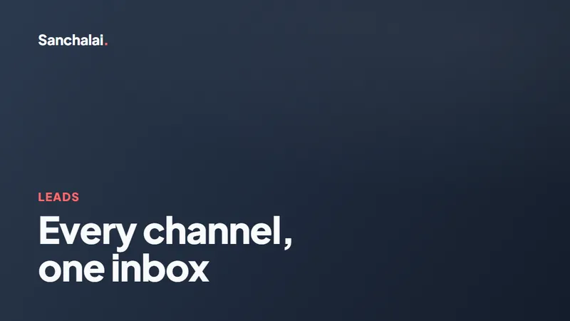 How to capture leads from every channel into one inbox