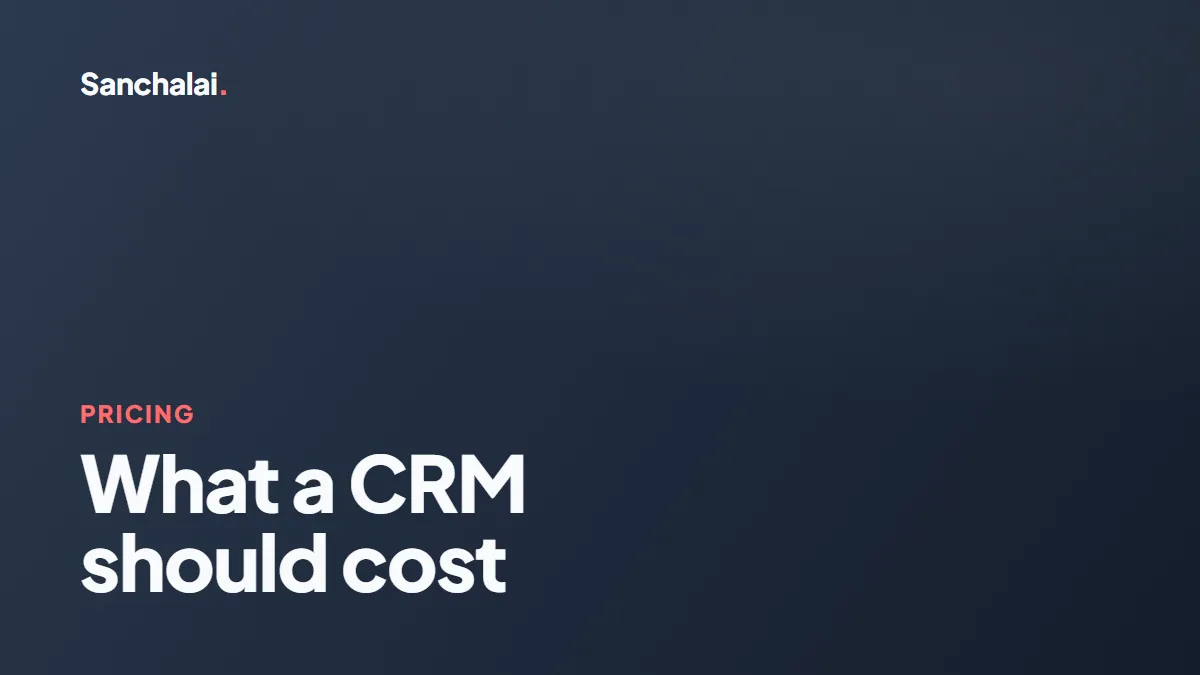 How much should a CRM cost for a small business in India?
